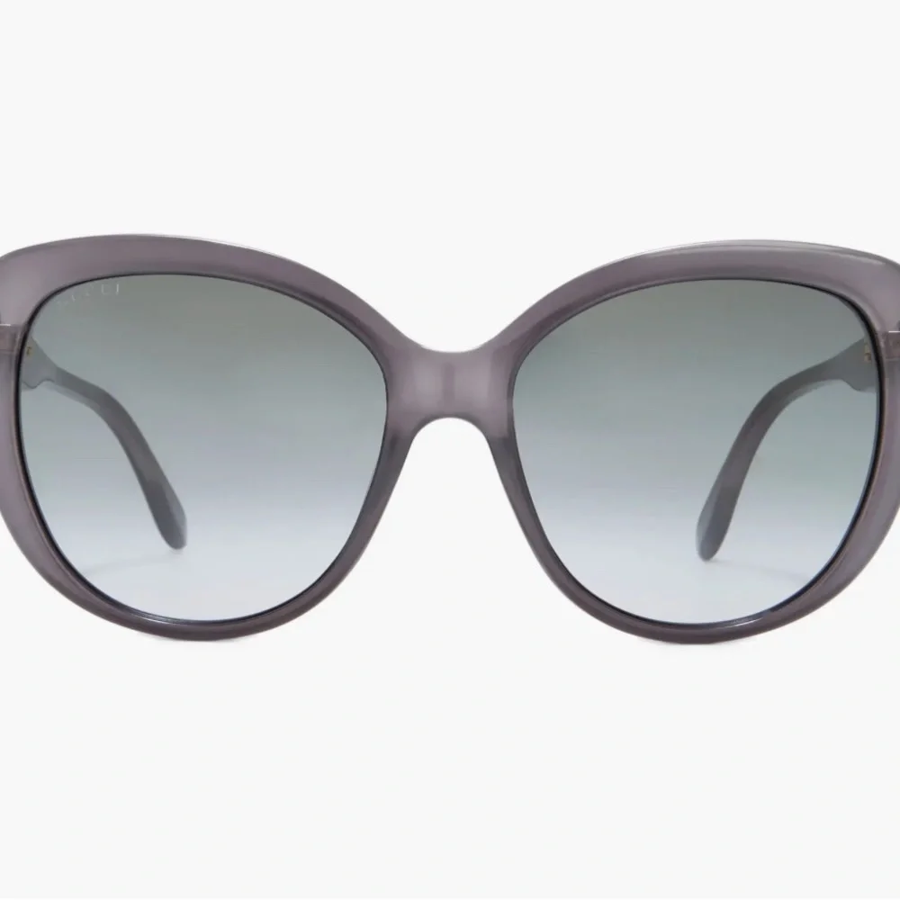Authentic Gucci Grey Cat Eye Sunglasses - Picture 1 of 6